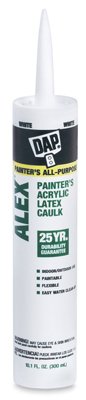 10.1 oz White Acrylic Latex Caulk, 12-Pack
