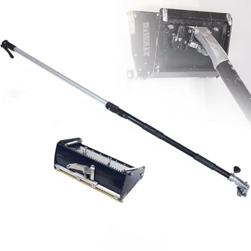 Drywall Taping Tool Set 12 Inch with Telescopic Handle, Aluminum Alloy Joint Compound Applicator for Ceiling Wall Plastering, Adjustable Angle Finishing Box for Professional Drywall Installation