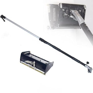 Drywall Taping Tool Set 12 Inch with Telescopic Handle, Aluminum Alloy Joint Compound Applicator for Ceiling Wall Plastering, Adjustable Angle Finishing Box for Professional Drywall Installation