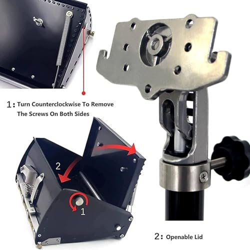 Drywall Taping Tool Set 12 Inch with Telescopic Handle, Aluminum Alloy Joint Compound Applicator for Ceiling Wall Plastering, Adjustable Angle Finishing Box for Professional Drywall Installation
