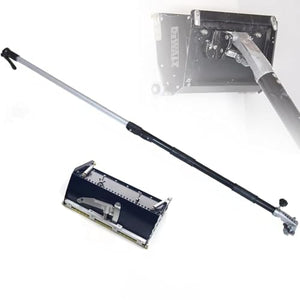 Drywall Taping Tool Set 12 Inch with Telescopic Handle, Aluminum Alloy Joint Compound Applicator for Ceiling Wall Plastering, Adjustable Angle Finishing Box for Professional Drywall Installation