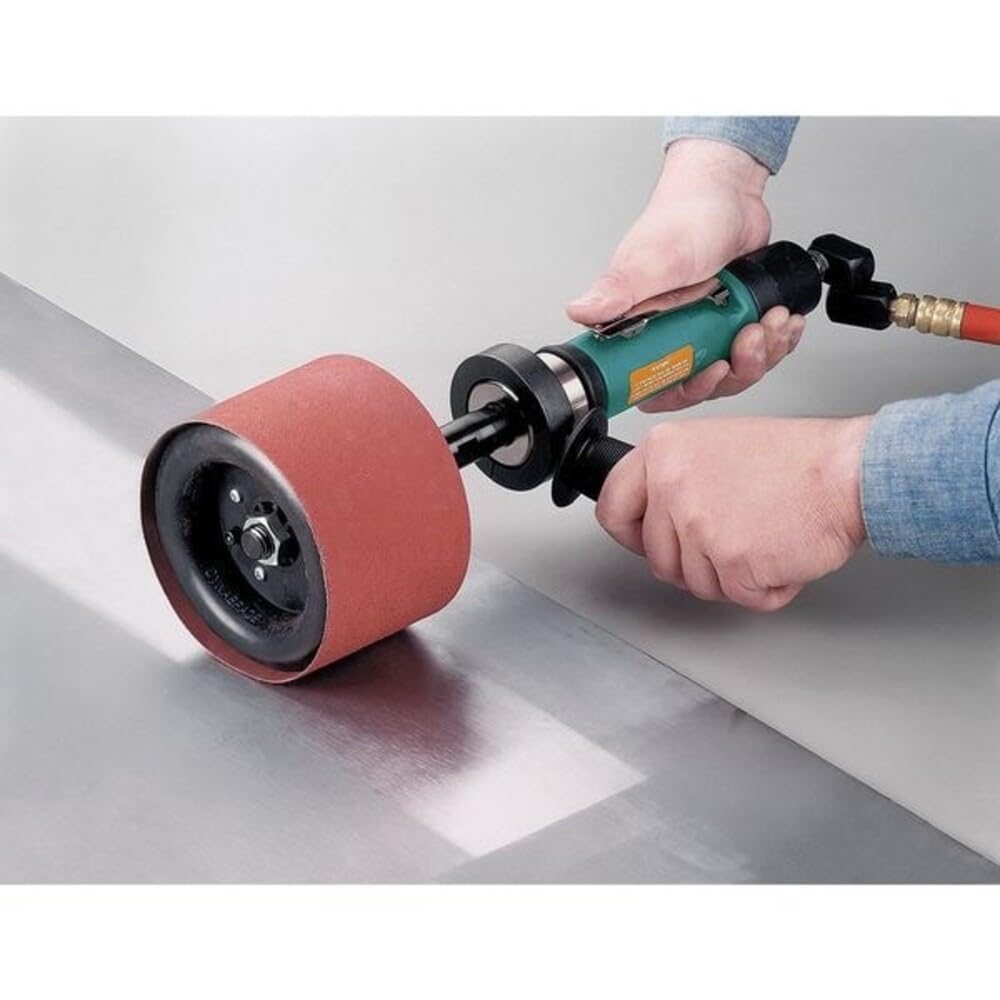 Dynabrade Air Finishing Tool,14-5/8 In. L,3400 rpm, Teal (13204)