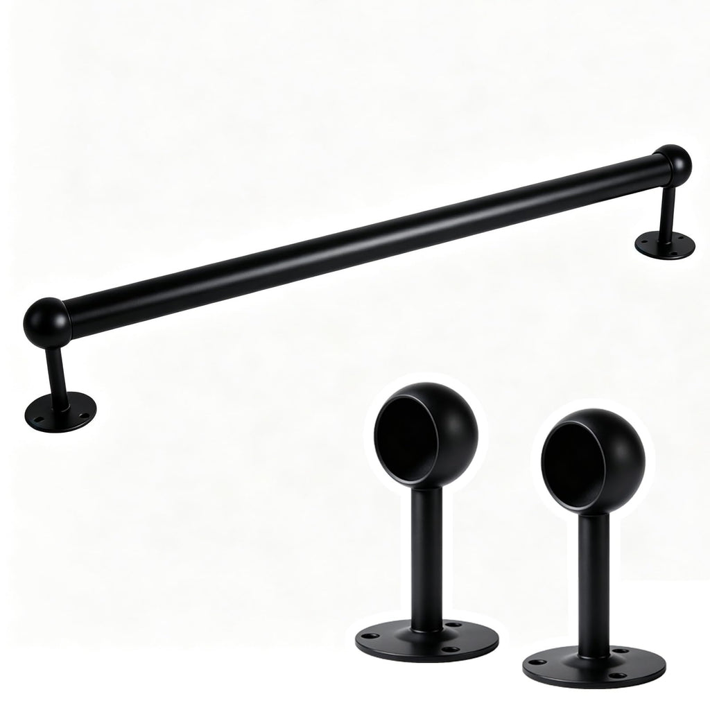 Closet Hanging Rod & Wall/Ceiling Bracket