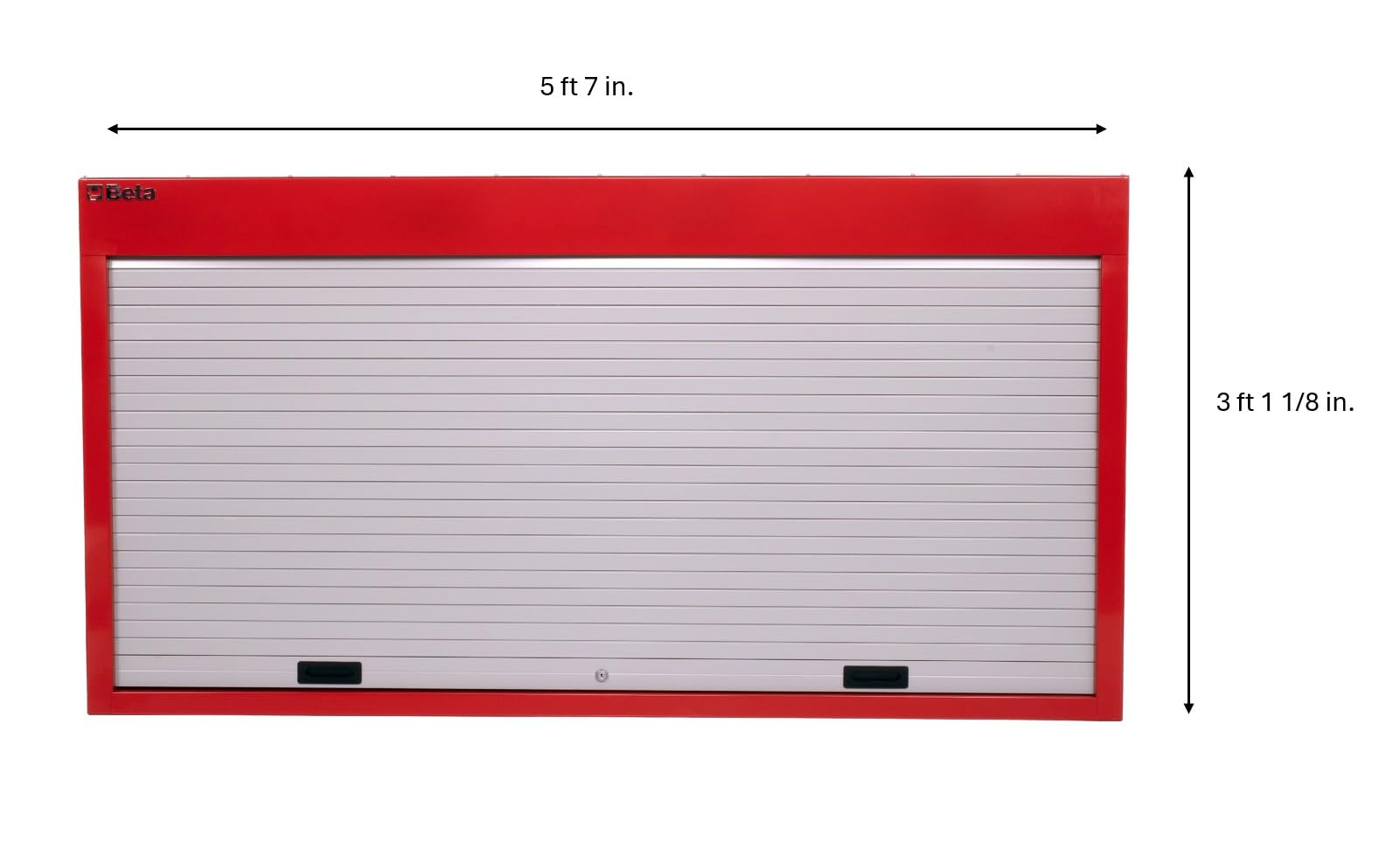 67" Lockable Wall-Mount Tool Organizer with 3 Perforated Panels