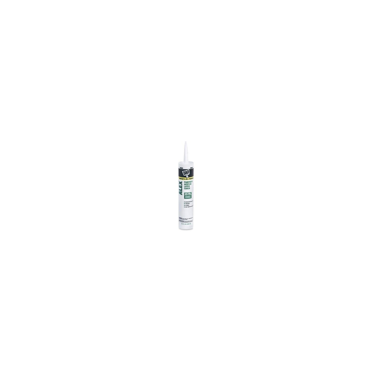 10.1 oz White Acrylic Latex Caulk, 12-Pack