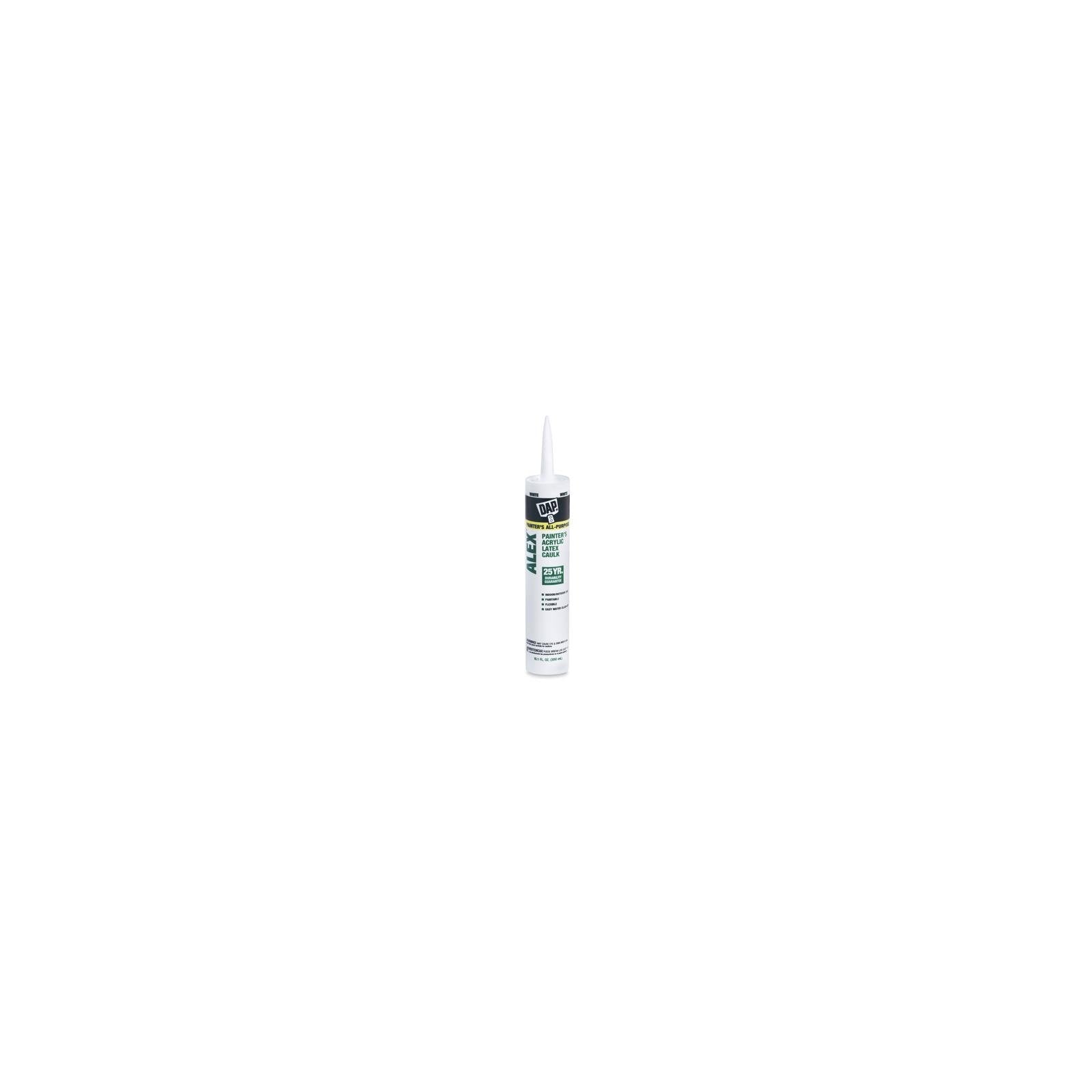 10.1 oz White Acrylic Latex Caulk, 12-Pack