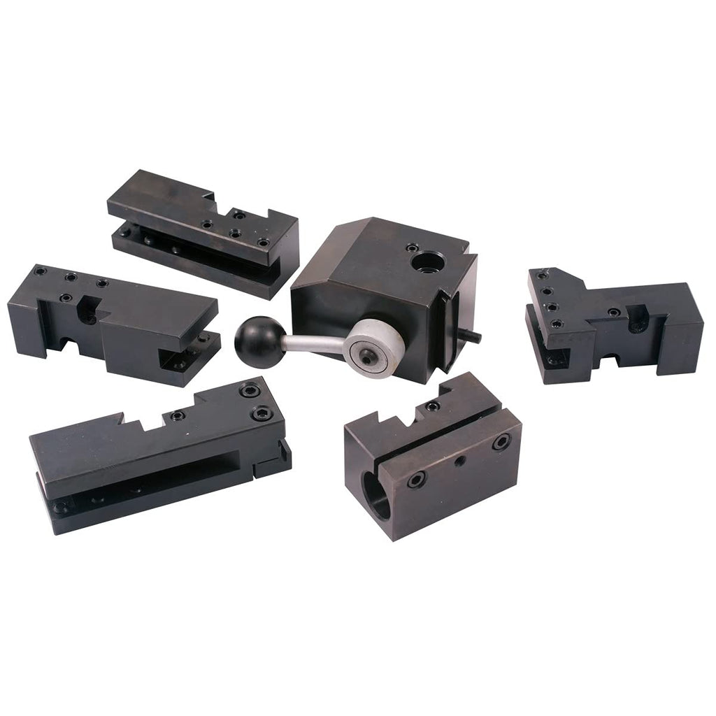 HHIP 3900-5425 6 Piece KDK Style-100 Quick Change Tool Post and Holder Set