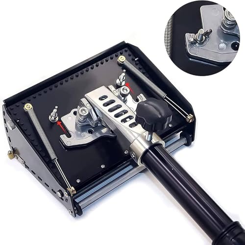 Drywall Taping Tool Set 12 Inch with Telescopic Handle, Aluminum Alloy Joint Compound Applicator for Ceiling Wall Plastering, Adjustable Angle Finishing Box for Professional Drywall Installation