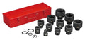 17-Piece 1" Drive Metric Impact Socket Set, 36–80mm