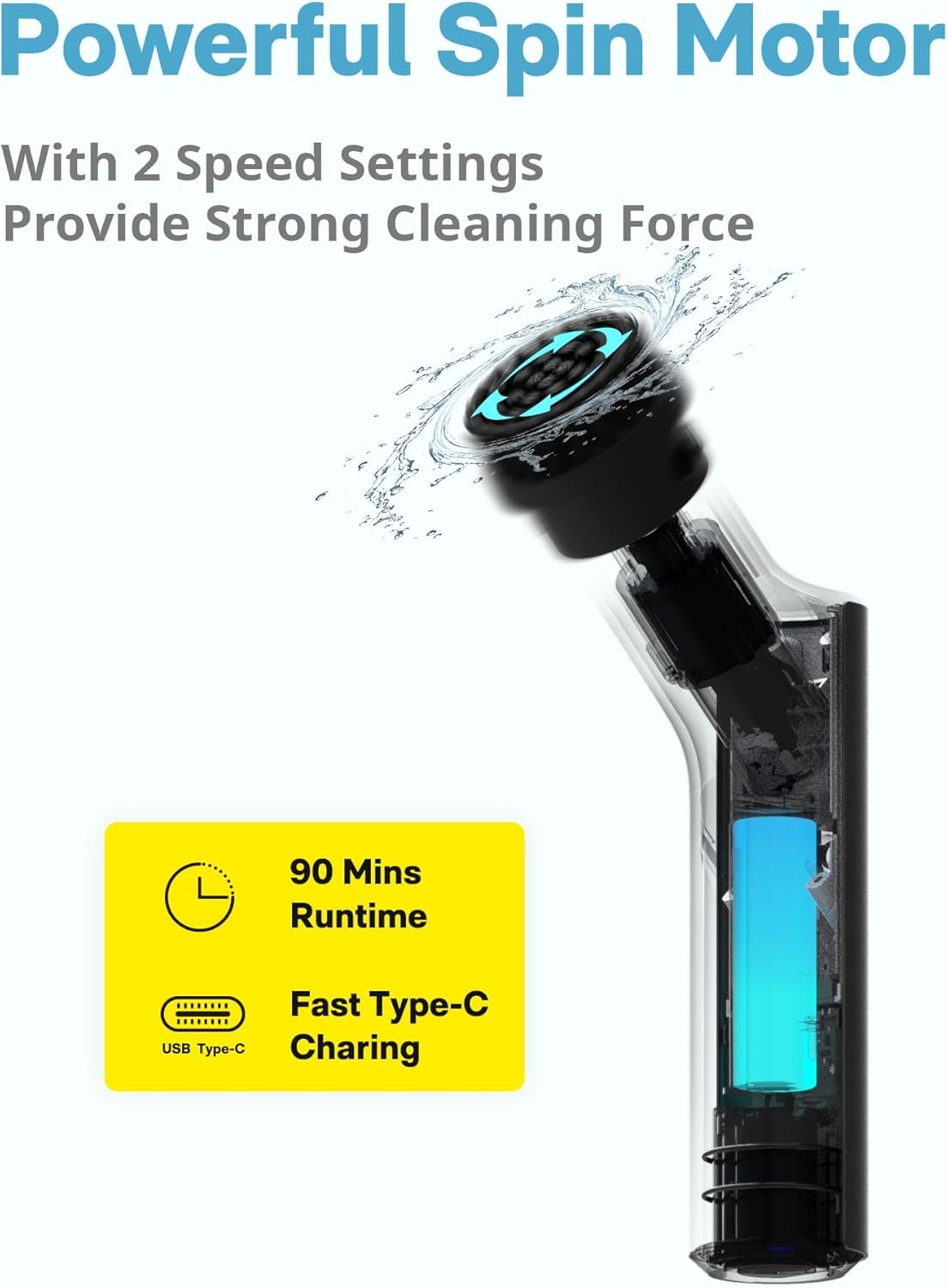 Electric Screwdriver Tool Set with Waterproof Spin Scrubber
