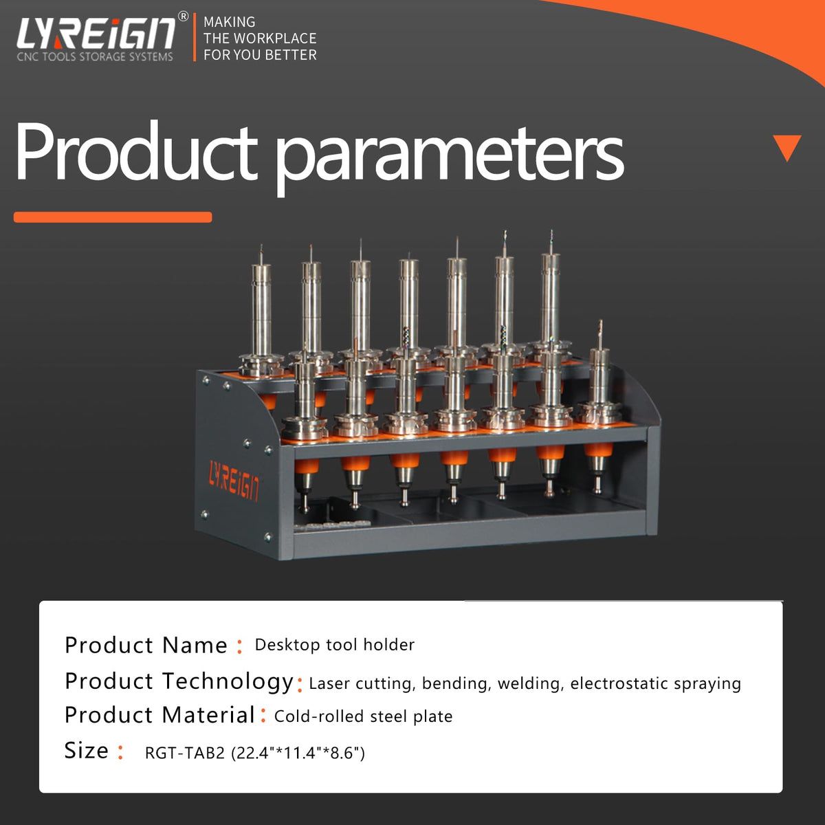 Large-Capacity CNC Tool Holder Storage Cart