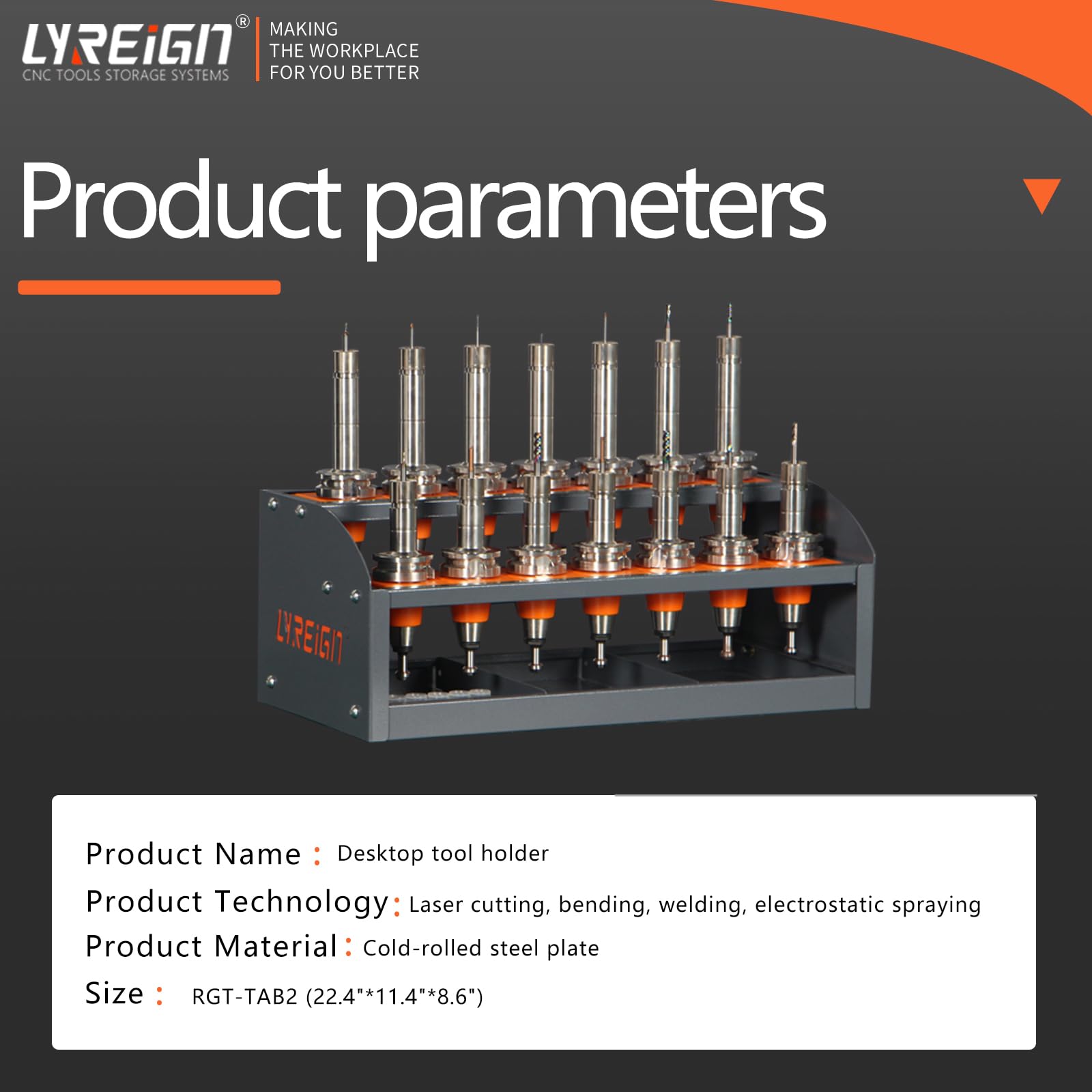 Large-Capacity CNC Tool Holder Storage Cart