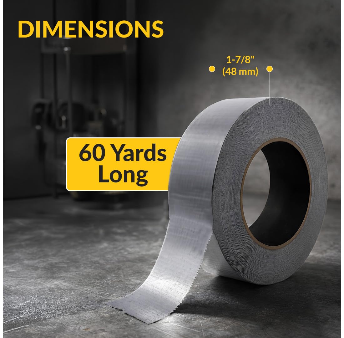 Duct Tape Professional Grade 1.88 Inch Wide 60 Yard Long Made in the USA