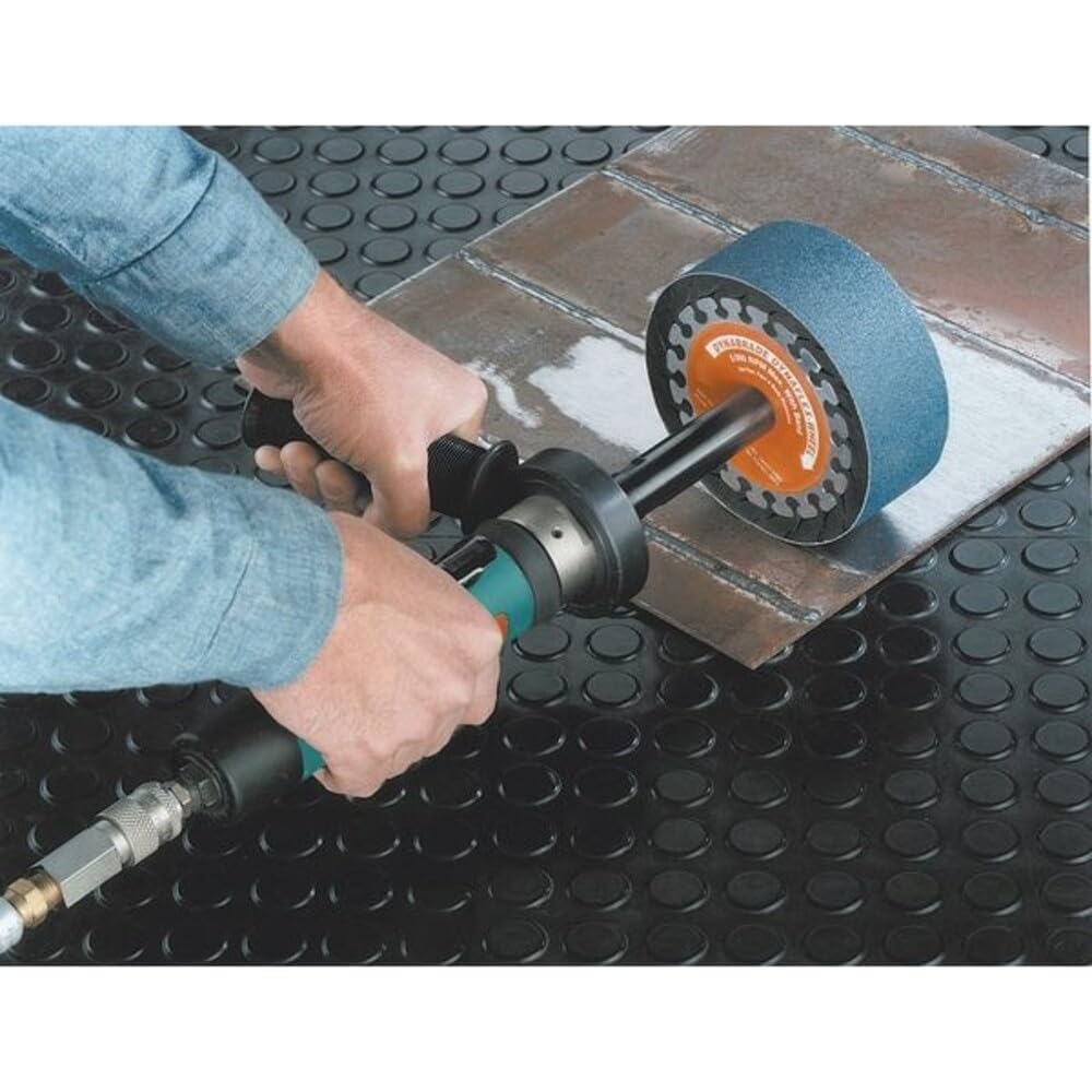 Dynabrade Air Finishing Tool,14-5/8 In. L,3400 rpm, Teal (13204)