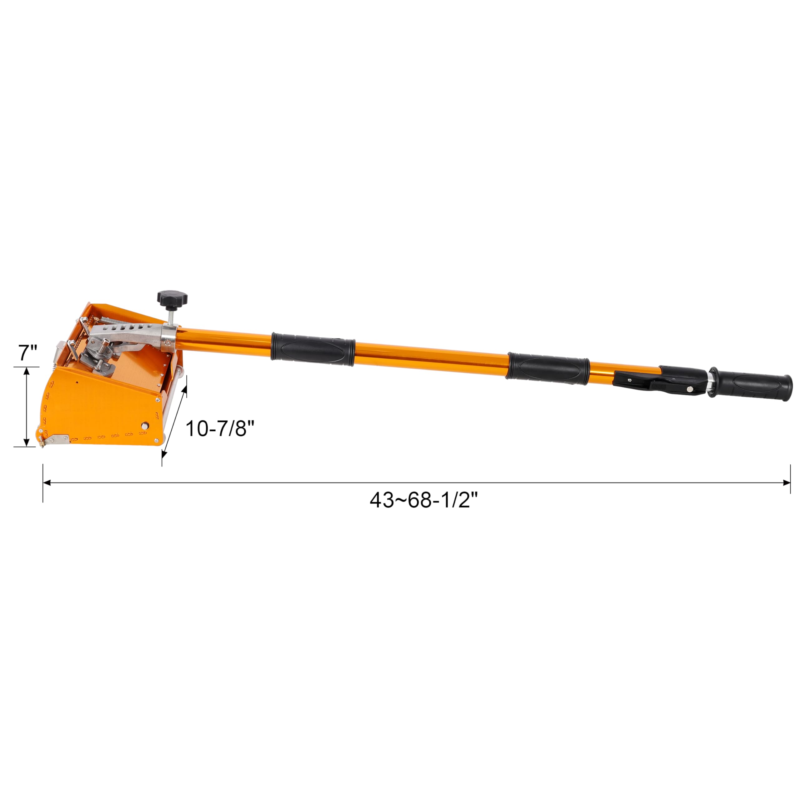Adjustable Drywall Finishing Tool with 43–68.5" Extendable Handle