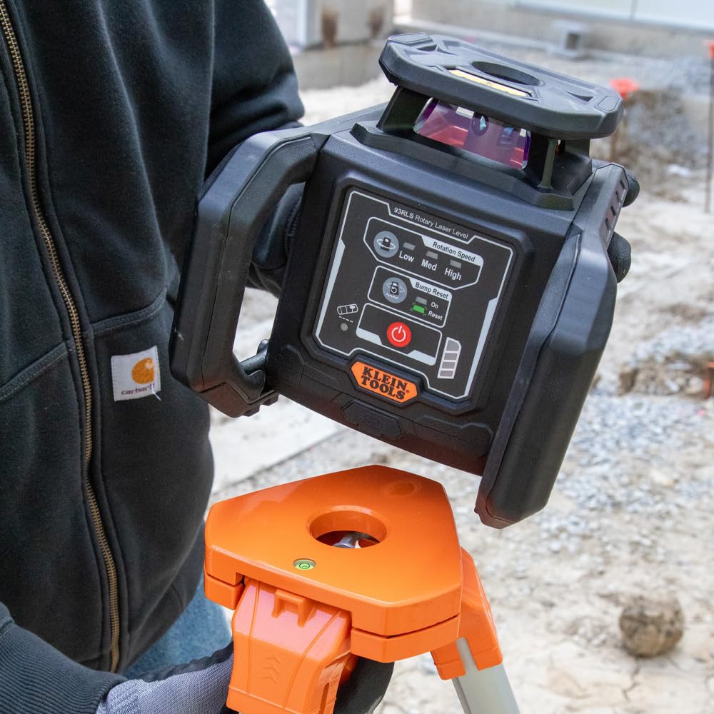 Green Self-Leveling Rotary Laser Level Kit with Tripod & Detector