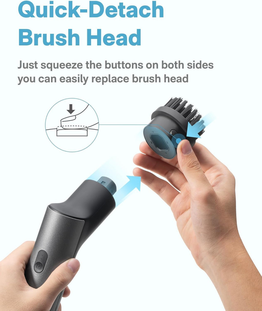 Electric Screwdriver Tool Set with Waterproof Spin Scrubber