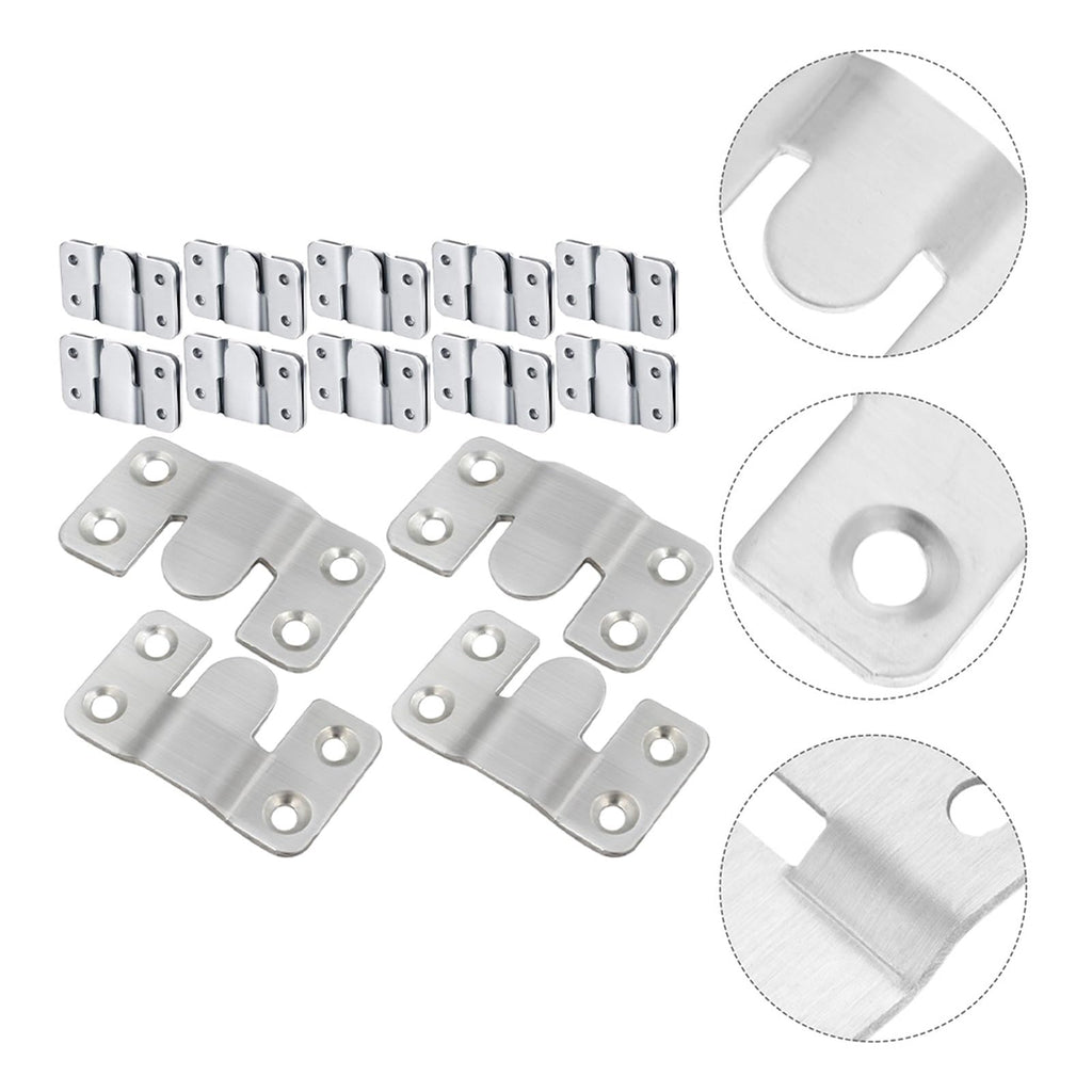 15-Pair Flush Mount Interlocking Picture & Mirror Hanger Brackets