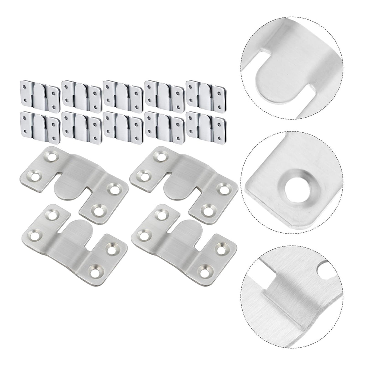 15-Pair Flush Mount Interlocking Picture & Mirror Hanger Brackets