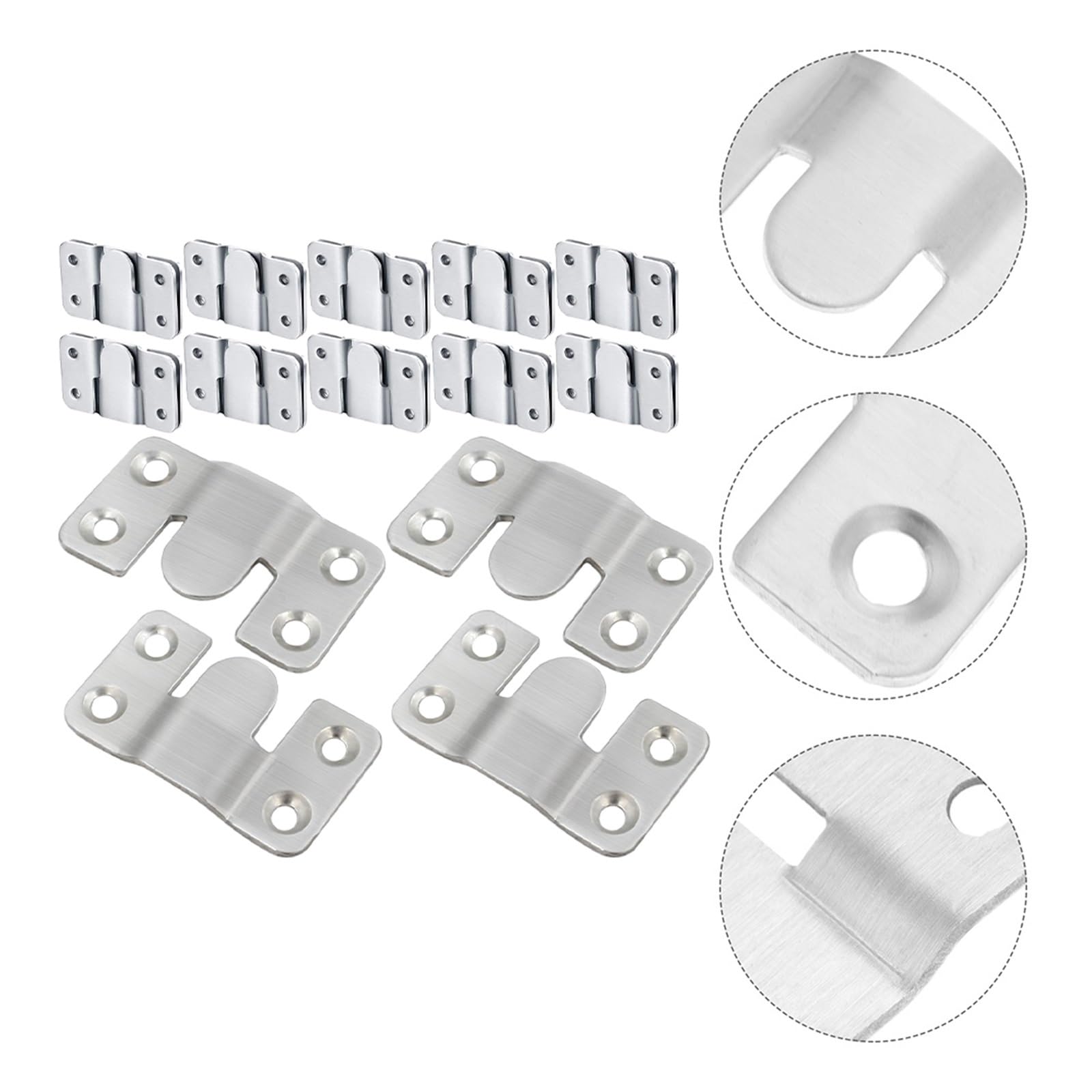 15-Pair Flush Mount Interlocking Picture & Mirror Hanger Brackets