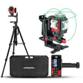 3×360° Green Self-Leveling Laser Level Kit with Receiver & Tripod