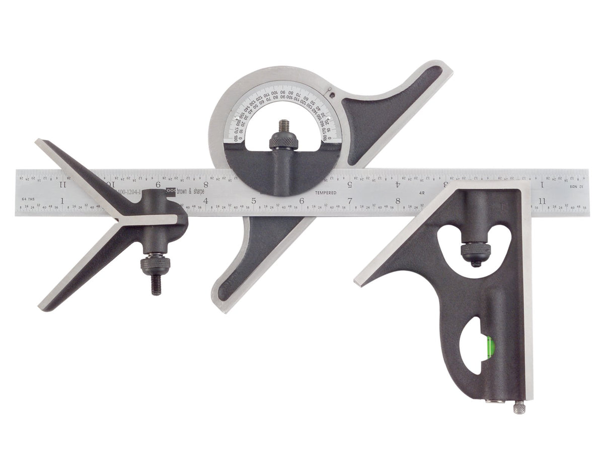 12" Combination Square Set