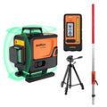 DOVOH 4 Plane Laser Level 360 with Receiver, Grade Rod, Tripod, Class II