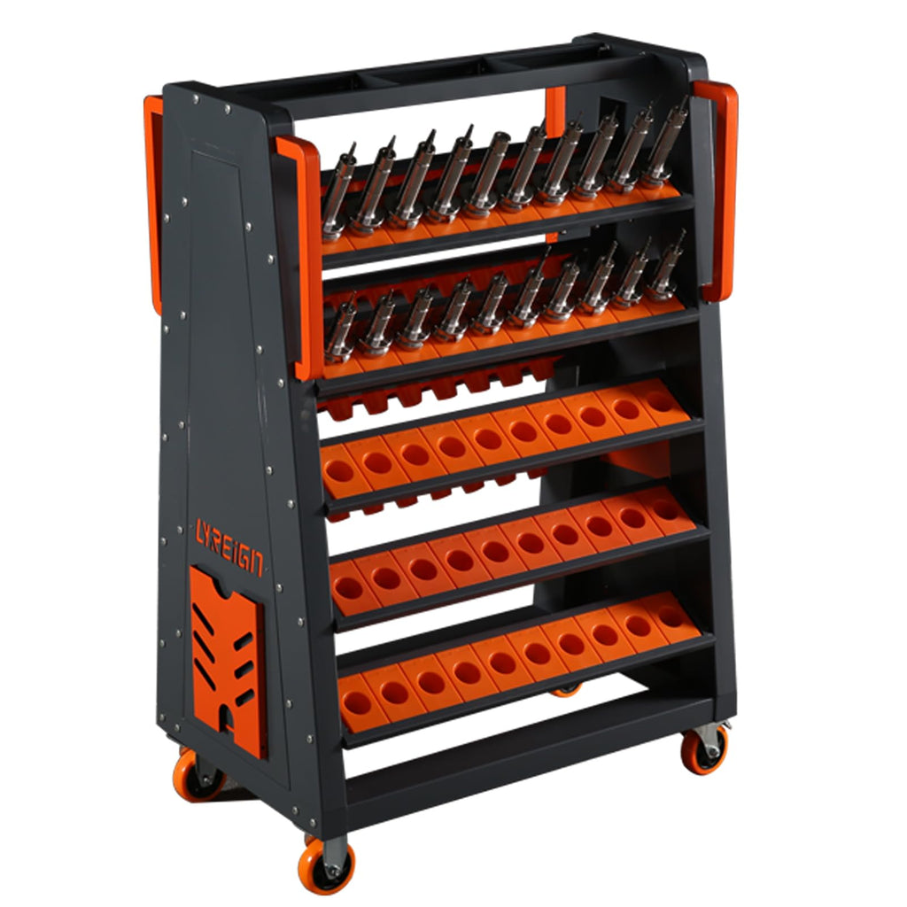 Large-Capacity CNC Tool Holder Storage Cart