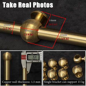 Heavy-Duty Adjustable Brass Picture Hanging Hook Kit