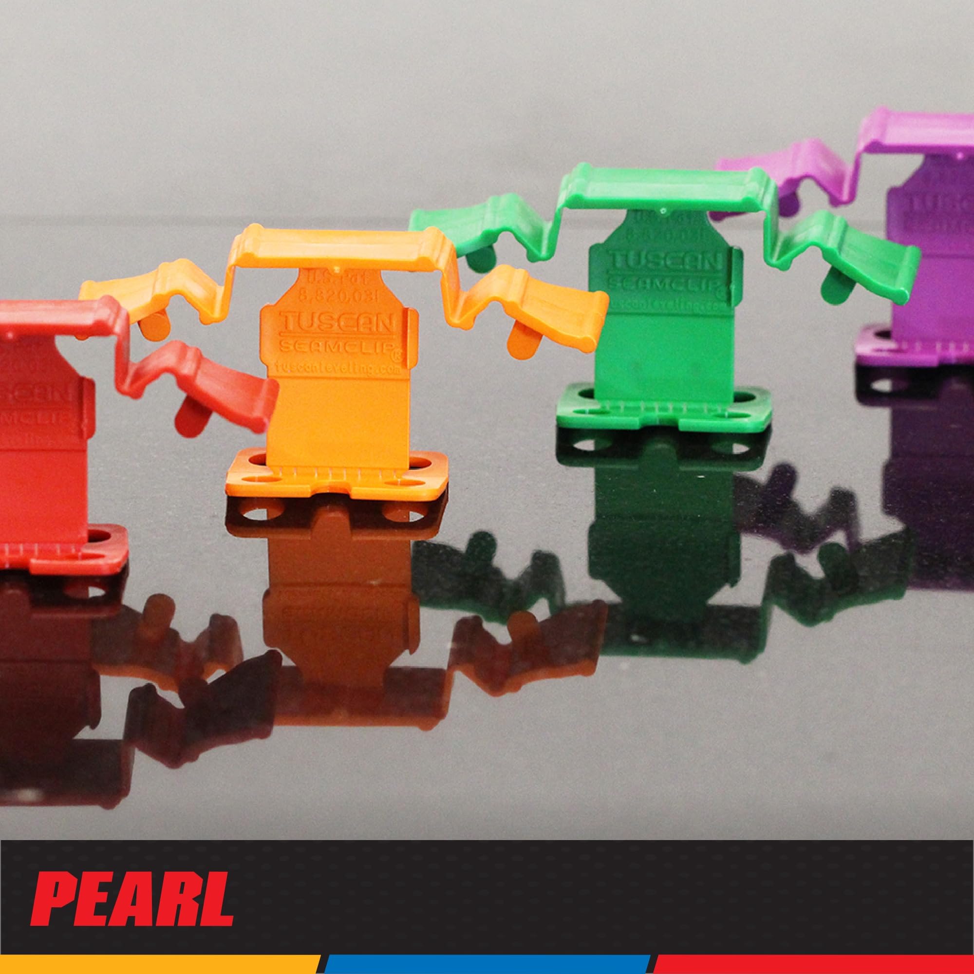 PEARL ABRASIVE CO. Tuscan Seamclip Truspace Orange 1/16", Box of 500
