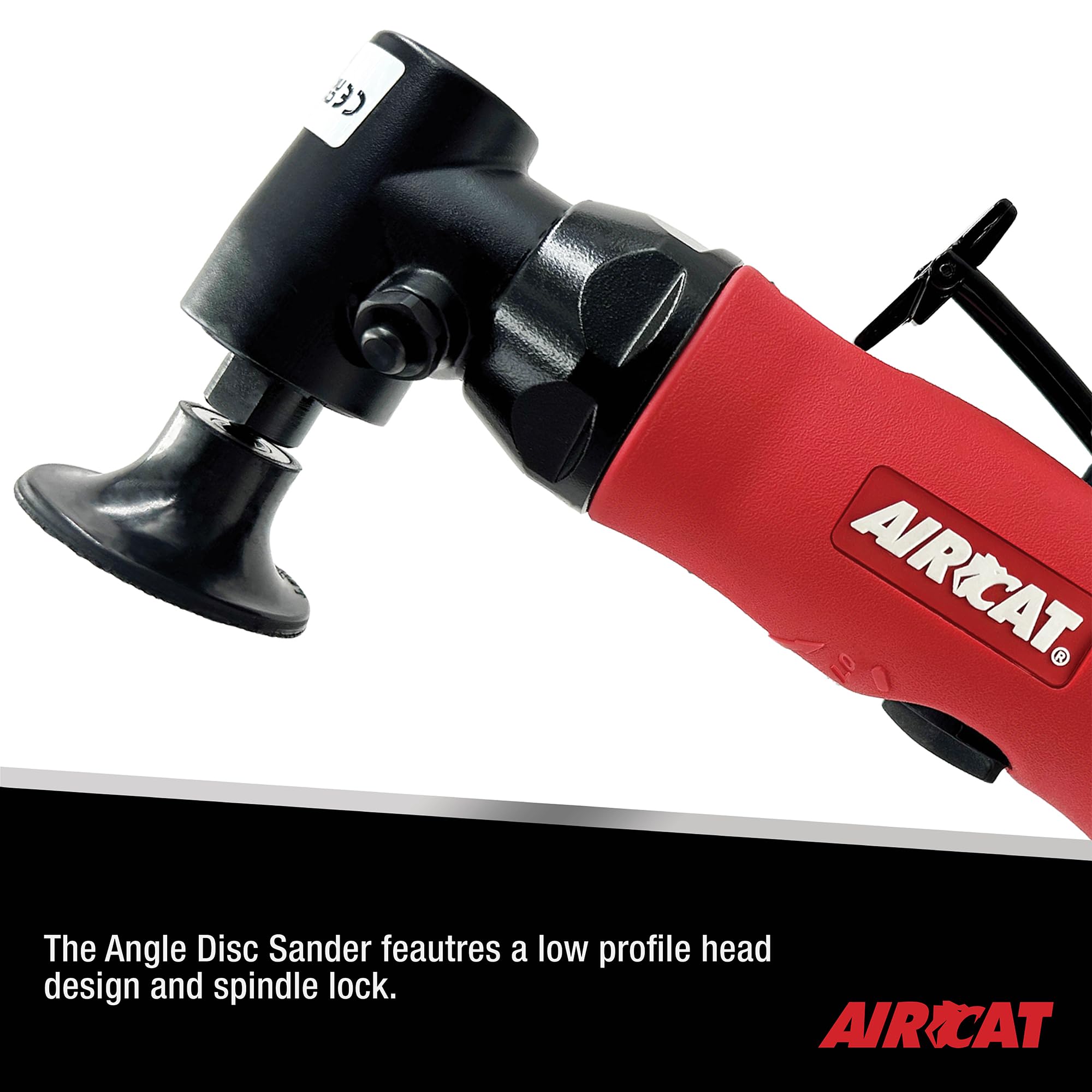 AIRCAT 6281 .75 HP Angle Disc Sander with Spindle Lock, 18,000 RPM