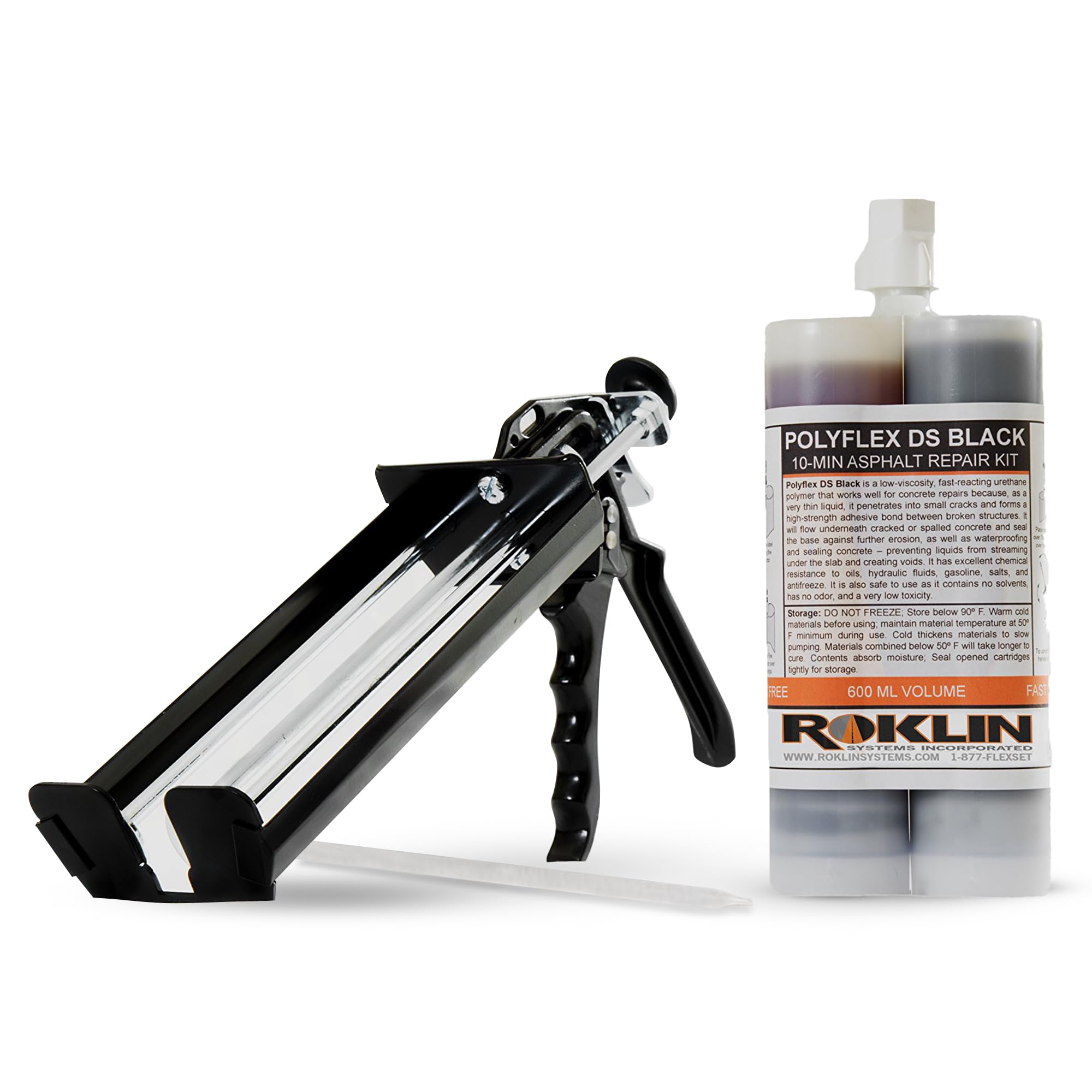 21 oz Concrete & Asphalt Crack Repair Kit with Applicator Gun