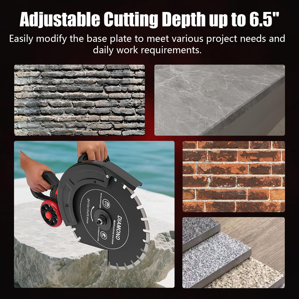 16" 4000W Wet/Dry Electric Concrete Saw with Water Pump & Blade