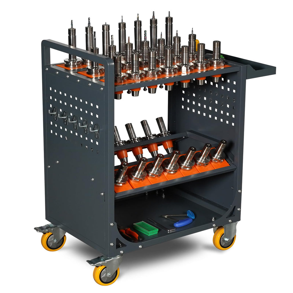 Large-Capacity CNC Tool Holder Storage Cart
