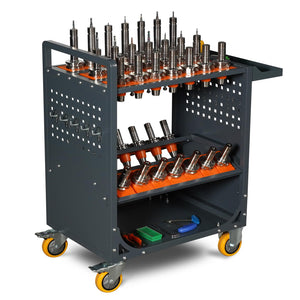 Large-Capacity CNC Tool Holder Storage Cart