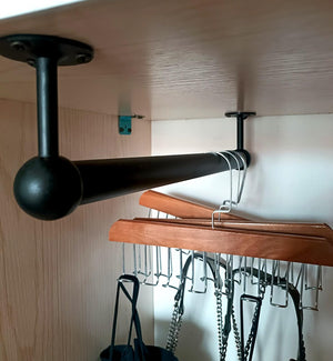 Closet Hanging Rod & Wall/Ceiling Bracket