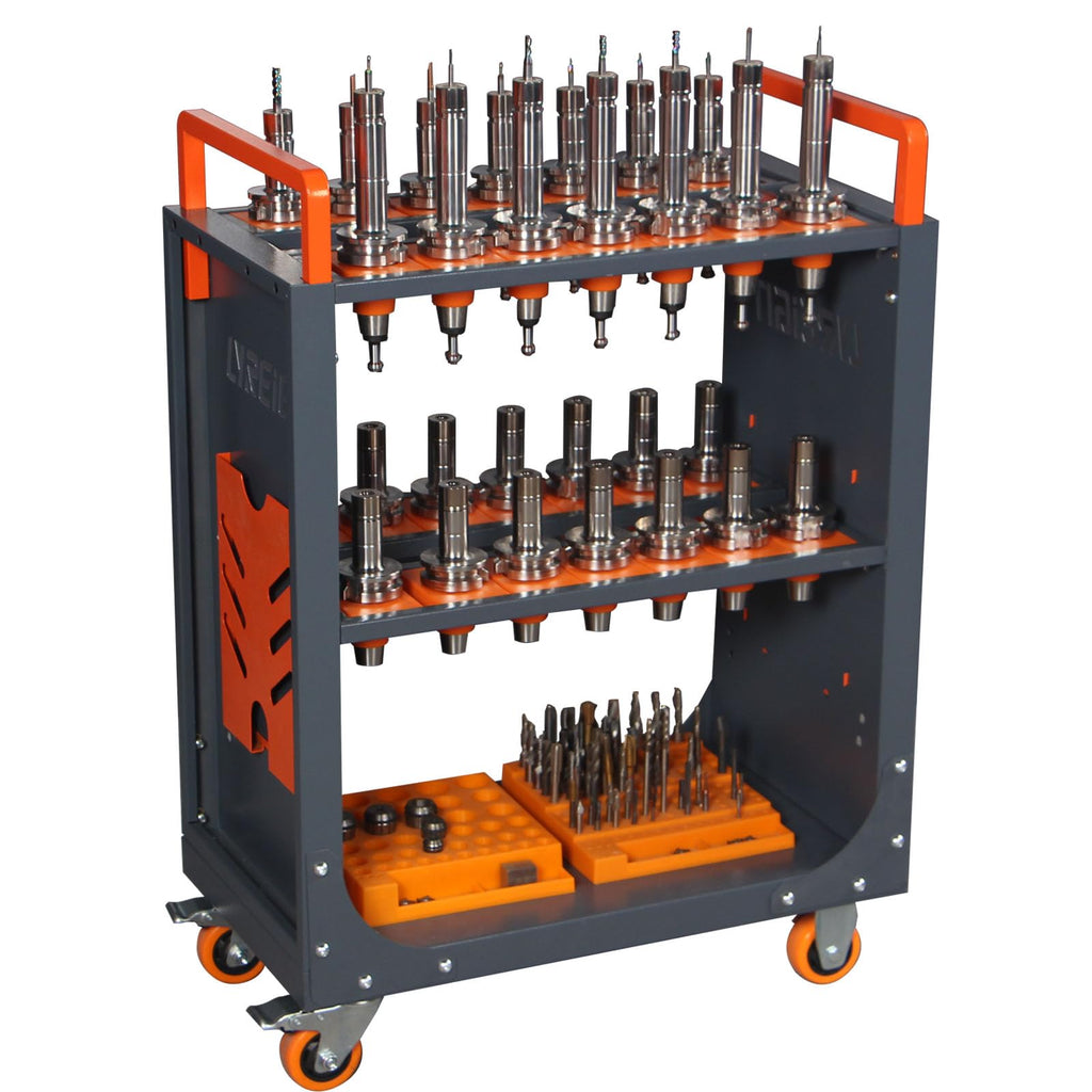 Large-Capacity CNC Tool Holder Storage Cart