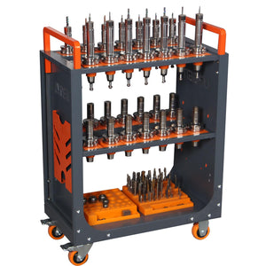 Large-Capacity CNC Tool Holder Storage Cart