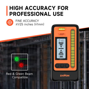 DOVOH 4 Plane Laser Level 360 with Receiver, Grade Rod, Tripod, Class II