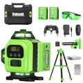 4D 360° Green Self-Leveling Laser Level with 16 Lines & 2 Batteries