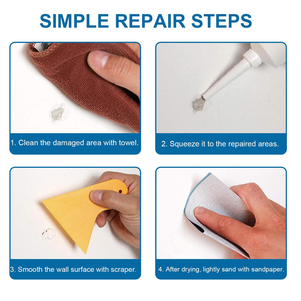 2-Piece Quick-Drying Drywall Repair Paste Kit
