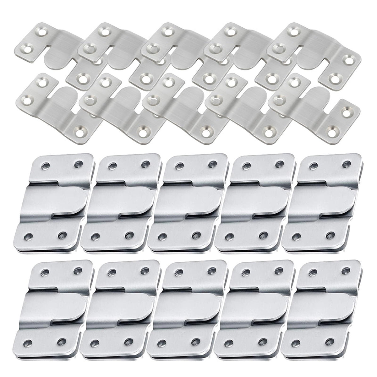 15-Pair Flush Mount Interlocking Picture & Mirror Hanger Brackets