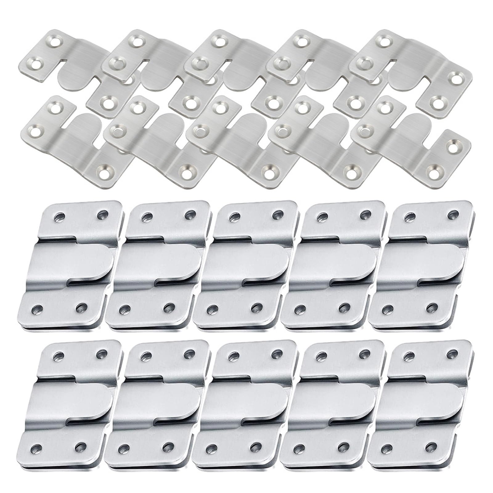 15-Pair Flush Mount Interlocking Picture & Mirror Hanger Brackets