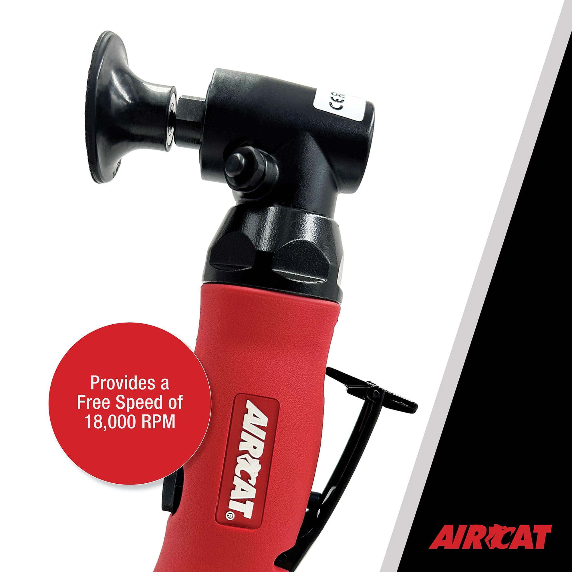 AIRCAT 6281 .75 HP Angle Disc Sander with Spindle Lock, 18,000 RPM