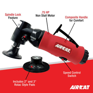 AIRCAT 6281 .75 HP Angle Disc Sander with Spindle Lock, 18,000 RPM