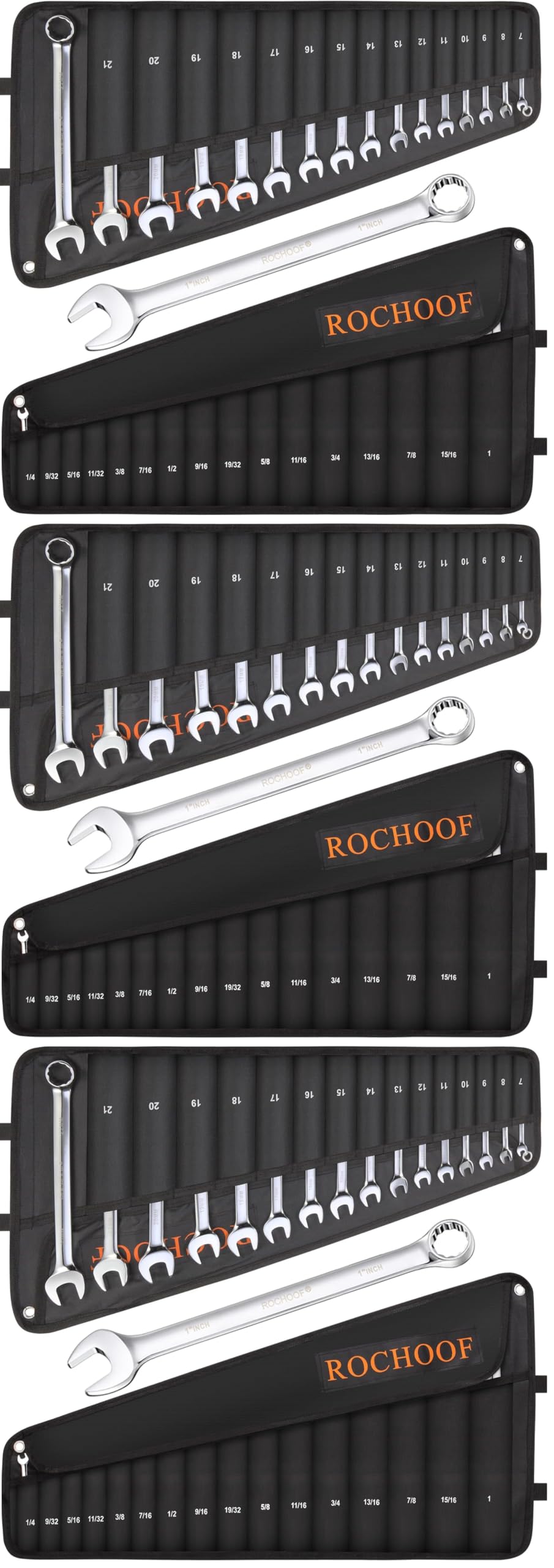 32-Piece SAE & Metric Combination Wrench Set