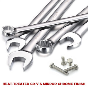 32-Piece SAE & Metric Combination Wrench Set