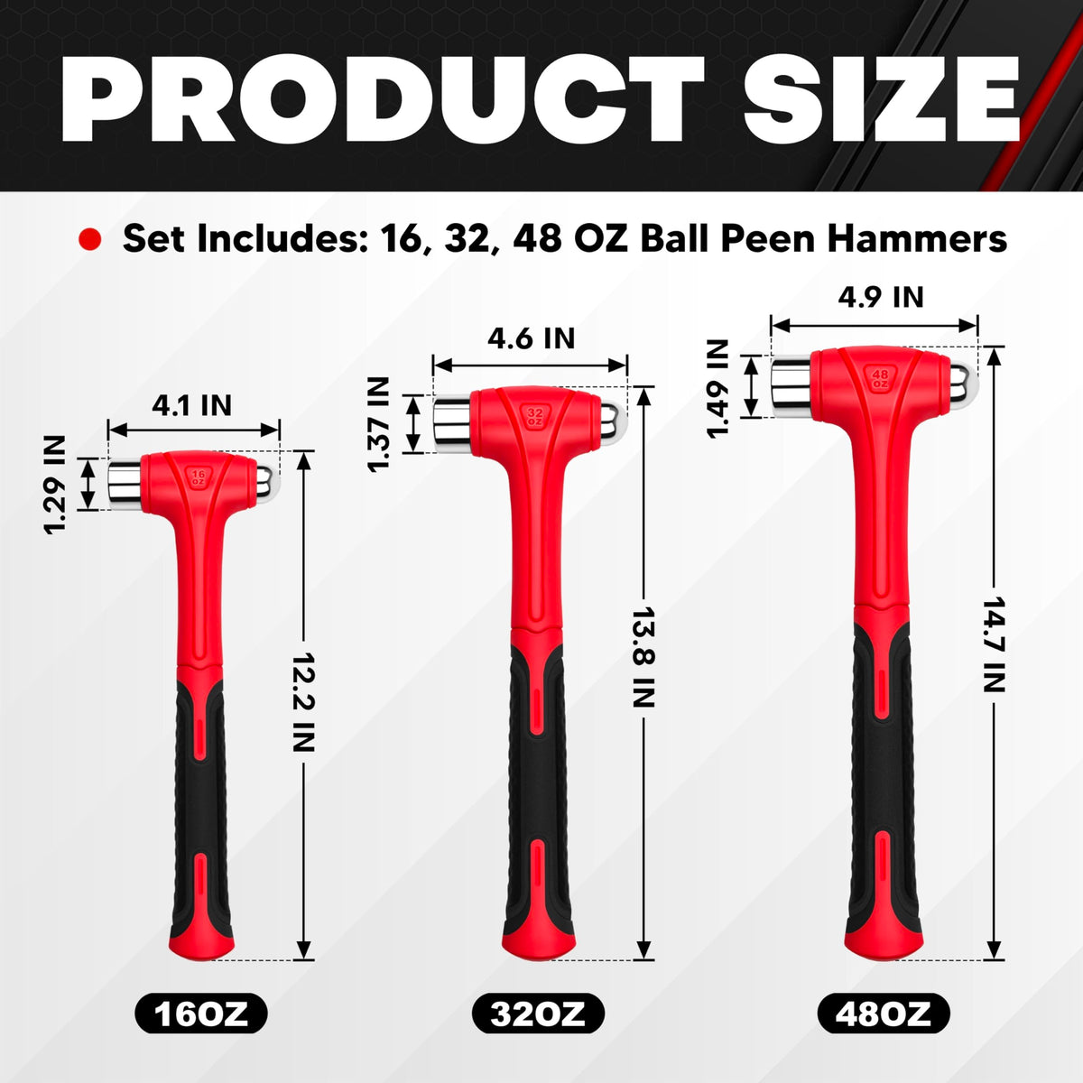 C&T Ball Peen Hammer Set