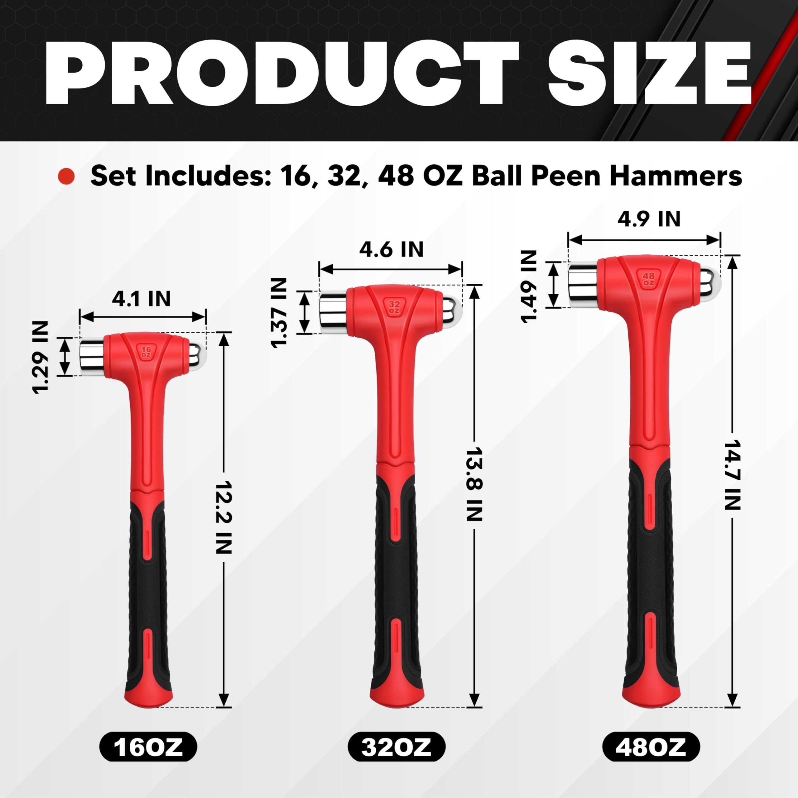C&T Ball Peen Hammer Set