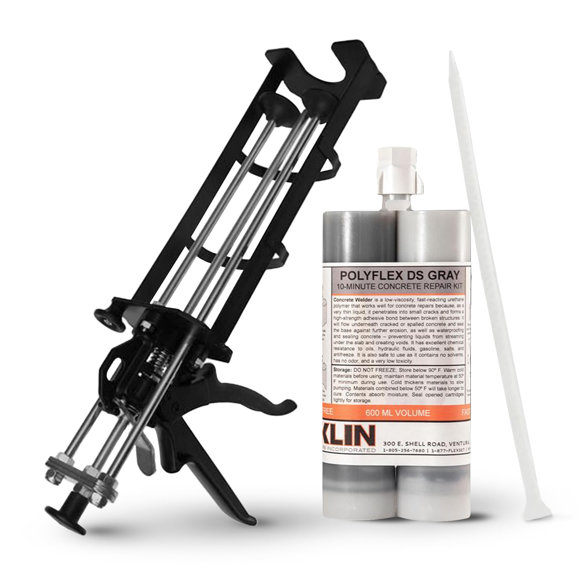 21 oz Concrete & Asphalt Crack Repair Kit with Applicator Gun
